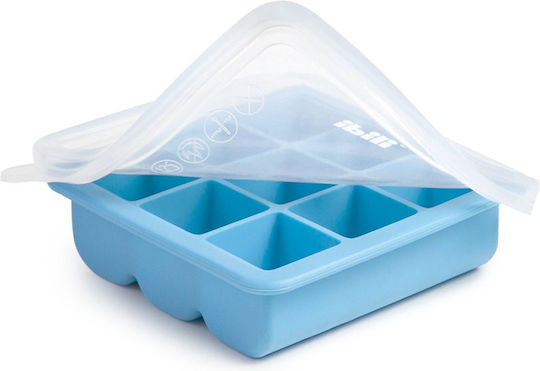 Ibili Eiswürfelform aus Silikon mit Deckel Blau