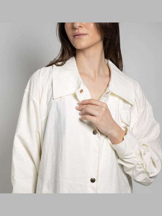 Damen Beige Trenchcoat