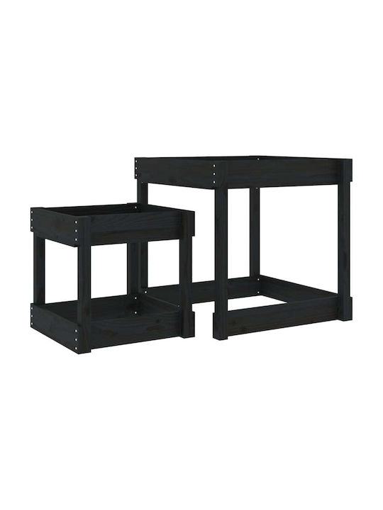 Măsuță pentru Copii din Lemn Negru vidaXL