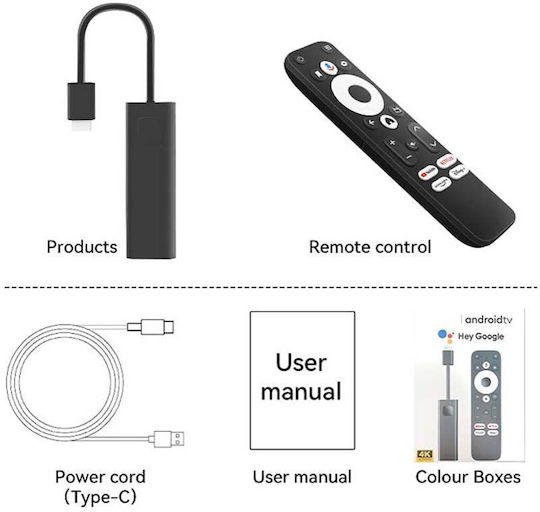 Smart TV Stick 4K UHD Wi-Fi / HDMI Google Assistant Compatible