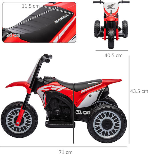 Kids Motorbike Inspired Honda CRF450 Electric 6 Volt Red