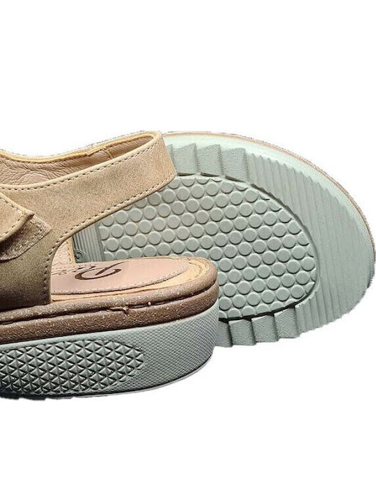 Anatomische Damenplattformen Beige