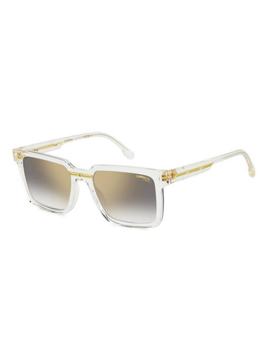 Carrera Ochelari de soare cu Transparent Din plastic Rame și Aur Ochelari de soare Oglindă Lentilă 01/S 900/FQ