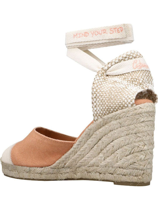 Damenplattformen im Espadrilles-Stil Orange