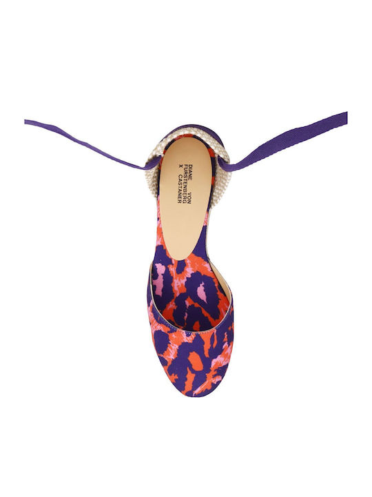 Women's Fabric Platform Espadrilles Pink