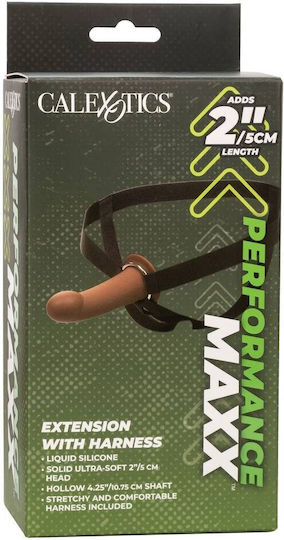 Calexotics Fără bretele Strap On cu Dildo 16cm în Culoare Maro