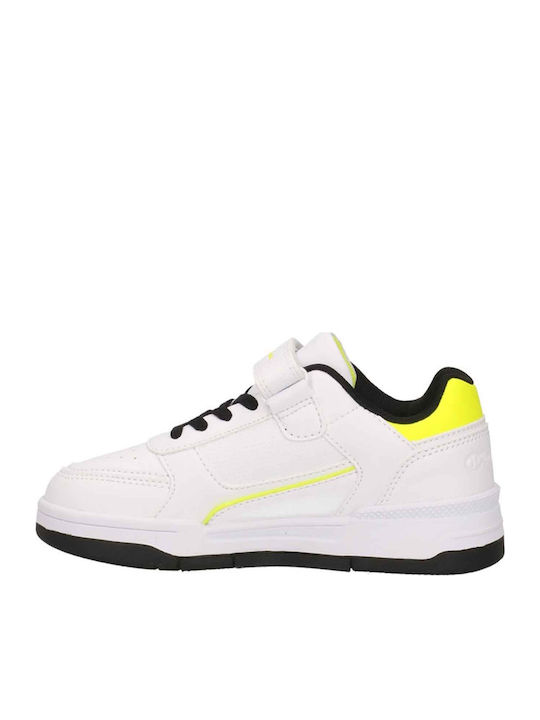 Heritage Kinder Sportschuhe Basketball mit Bügel- und Schleifenverschluss Weiß