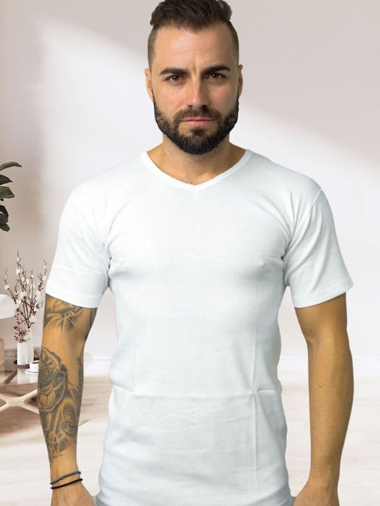 Men's Undershirts Short-sleeved White 2Pack