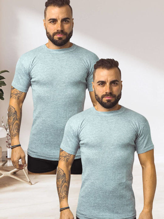 Herren Unterhemden ΓΚΡΙ 2Packung