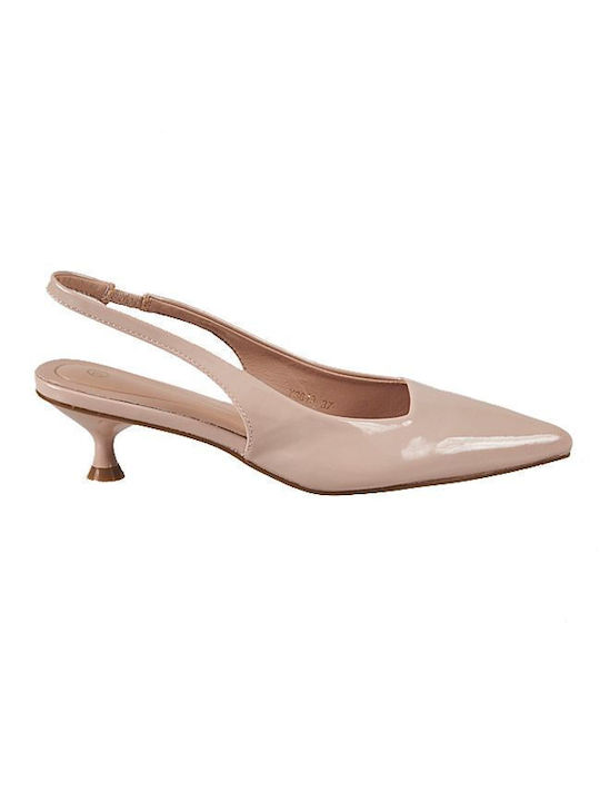 Elenross Beige Medium Heels