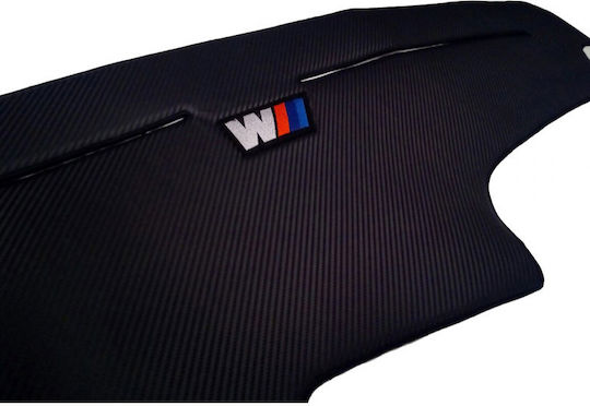 Carner Car Dashboard Cover Fabric with Emblem for BMW E36 Hyundai Coupe Renault Coupe Black Colour