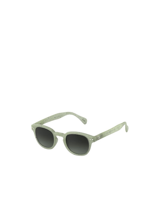 Izipizi Sonnenbrillen mit Grün Rahmen und Grün Verlaufsfarbe Linse
