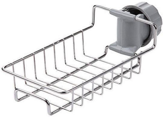 Zola Küchenspülen-Organisatoren Schwamm-Halter aus Metall Grau 17x10x5cm