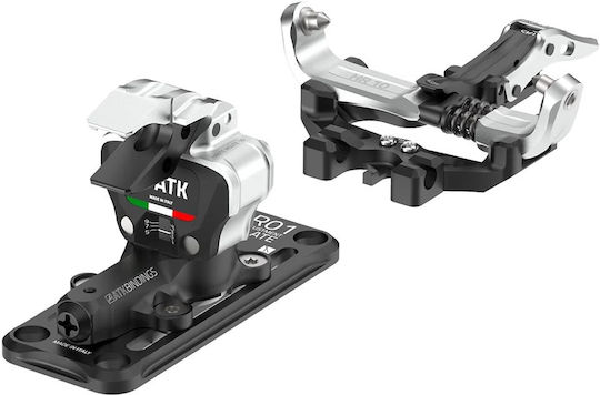 ATK Haute Route 10 Plus Ski Bindings with Brake Width 95mm in Silver Color