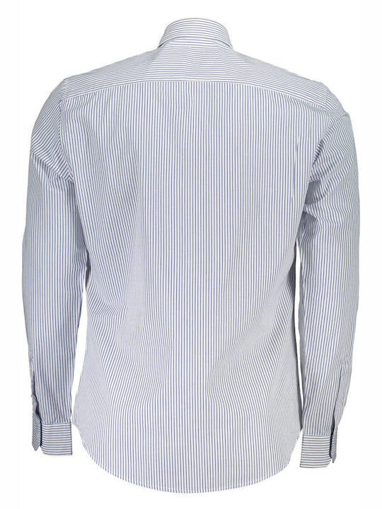 Harmont & Blaine Men's Shirt Long-sleeved Striped White