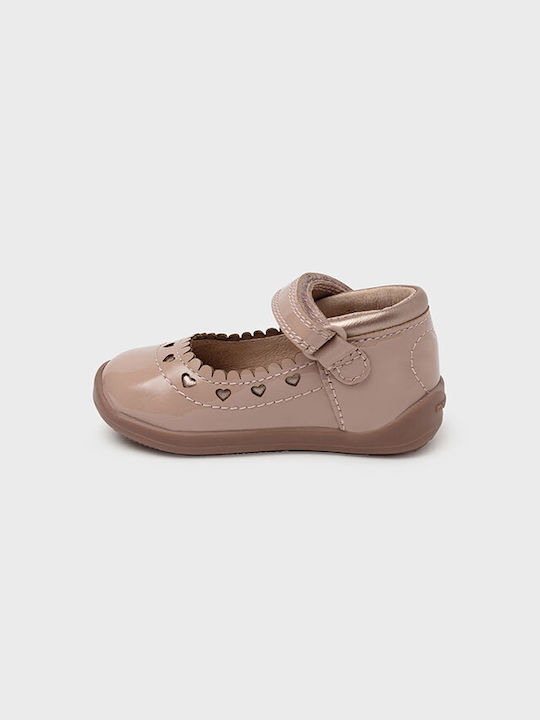 Mayoral Kids Leather Ballerinas Μπαρέτες Pink