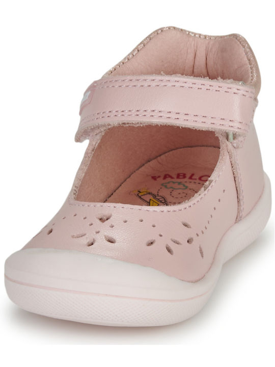 Παιδικές Μπαλαρίνες mit Bügel- und Schleifenverschluss Rosa