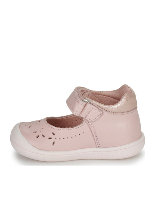 Παιδικές Μπαλαρίνες mit Bügel- und Schleifenverschluss Rosa