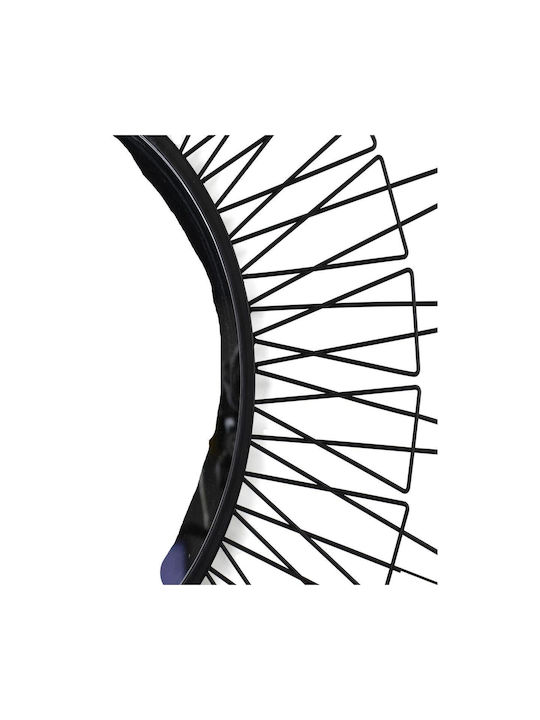 ArteLibre Wandspiegel mit Schwarz Metallisch Rahmen Durchmesser 90cm 1Stück