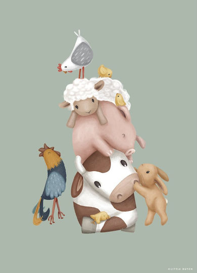 Little Dutch Παιδική Αφίσα Little Farm 30x42εκ.