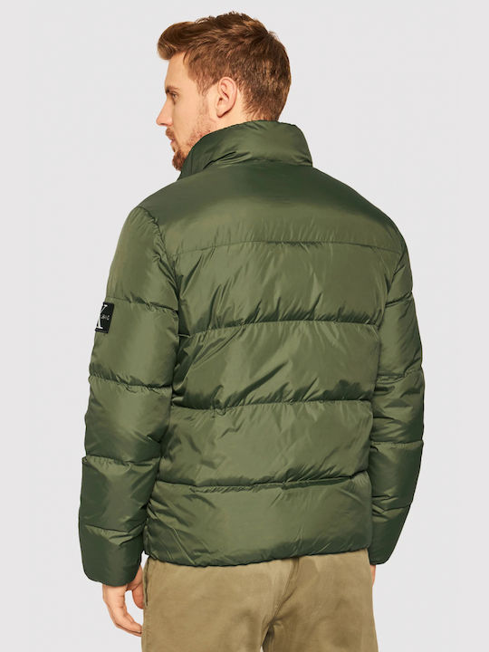 Calvin Klein Geacă pentru bărbați de iarnă Puffer Verde