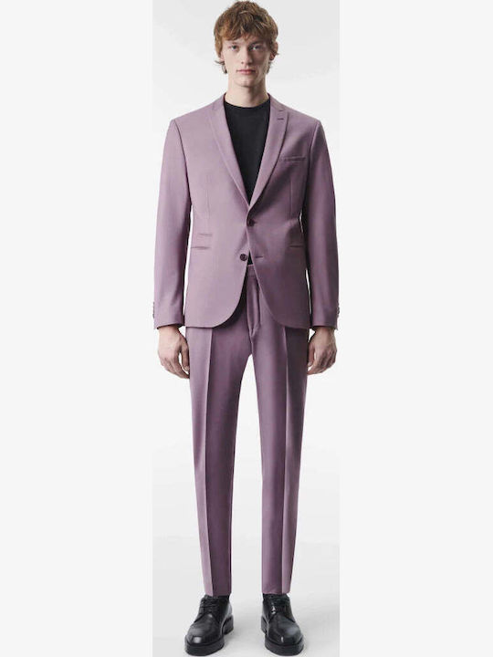 Men's Summer Suit Jacket Slim Fit Black