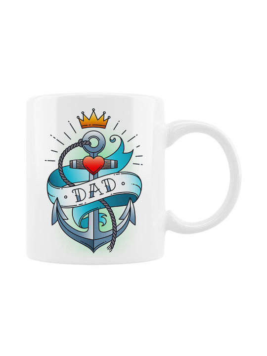 VOUR Mom & Dad Tattoo Hearts Mug Ceramic Multicolored 330ml