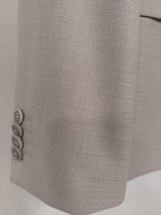 Men's Suit Jacket Beige