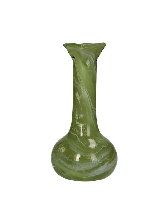 ArteLibre Διακοσμητικό Βάζο Γυάλινο Κίτρινο Φ11xΥ20cm