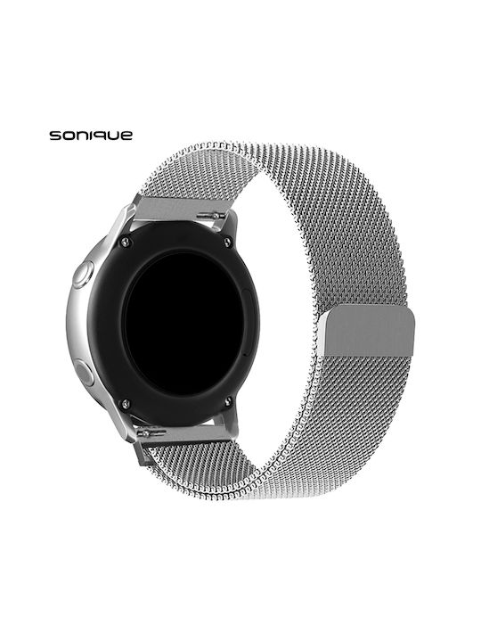 Sonique Λουράκι Ασημί (Samsung, Huawei, Amazfit, Xiaomi, Honor)