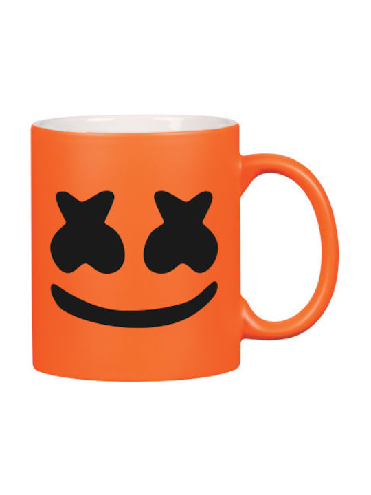 Marshmello Dj Cană Ceramică Portocaliu 325ml