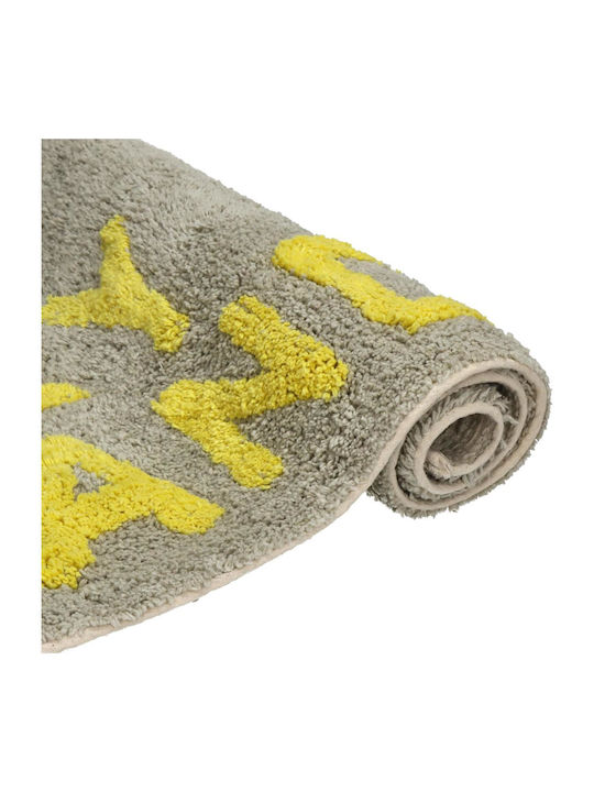 ArteLibre Badematte Baumwolle Rechteckig 05155122 Yellow 50x80cm