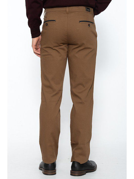 Cor’s Chinos παντελόνι με ανάγλυφη πλέξη 1050 Camel