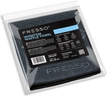 Fresso Laveta Din Microfibră De Curățenie Pentru Windows Mașină 320gsm Neagră 40x40cm