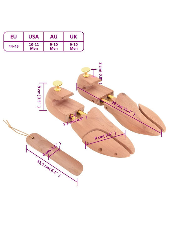 vidaXL Shoe Stretcher for Leather Shoes