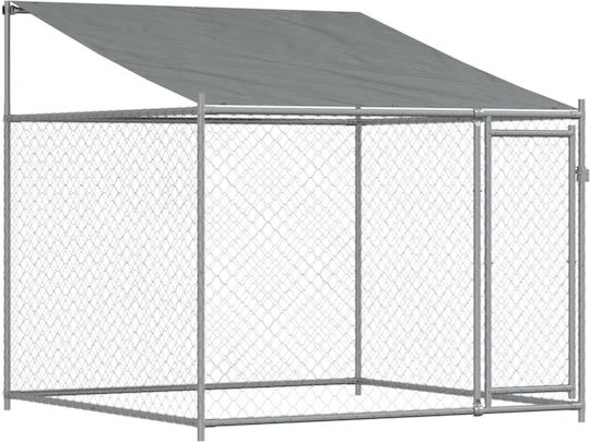 vidaXL Metallisches Hundepark 400x200x200cm Grau