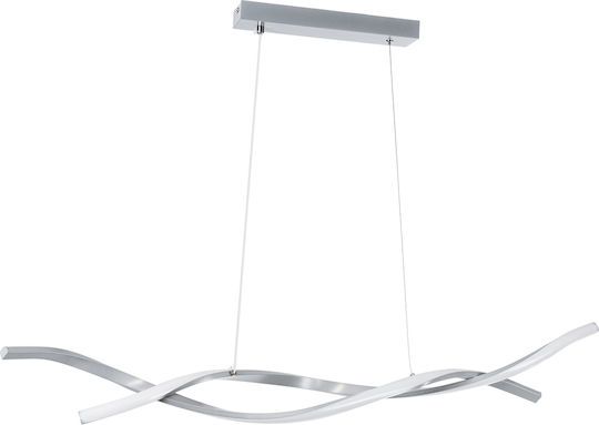 GloboStar Morales Silver LED Pendant Ceiling Light with Warm to Cool White Light Rail 90x14x14cm