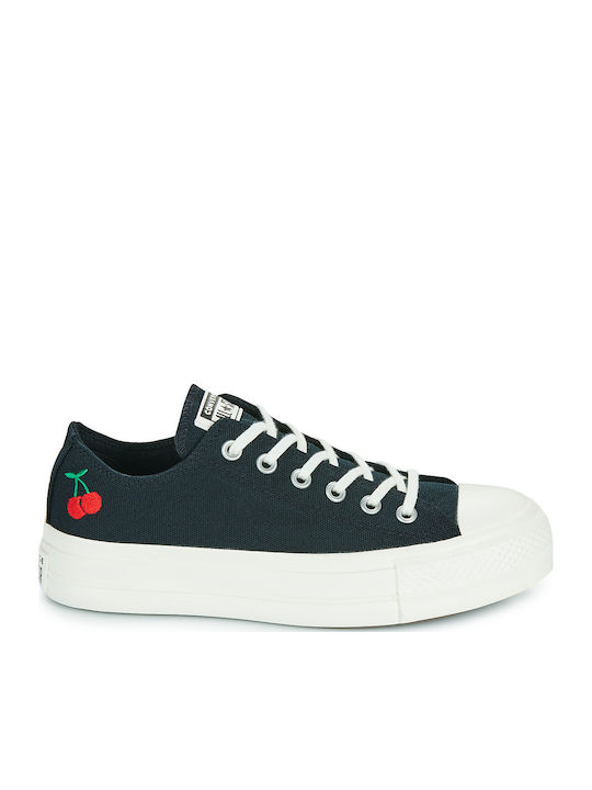 Chuck Taylor All Star Adidași Flatforms Pentru Femei Negri