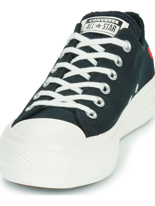 Chuck Taylor All Star Adidași Flatforms Pentru Femei Negri