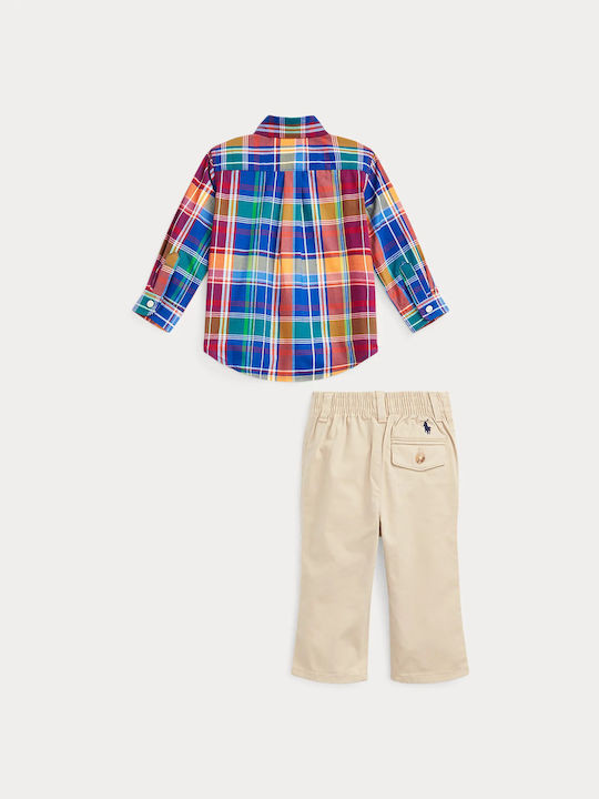 Ralph Lauren Kids Set with Pants Summer 2pcs Red