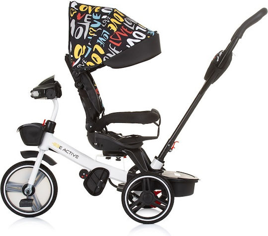 Kinder-Dreirad Be Active mit Stauraum, Elternlenker & Zelt für 1,5+ Jahre Love