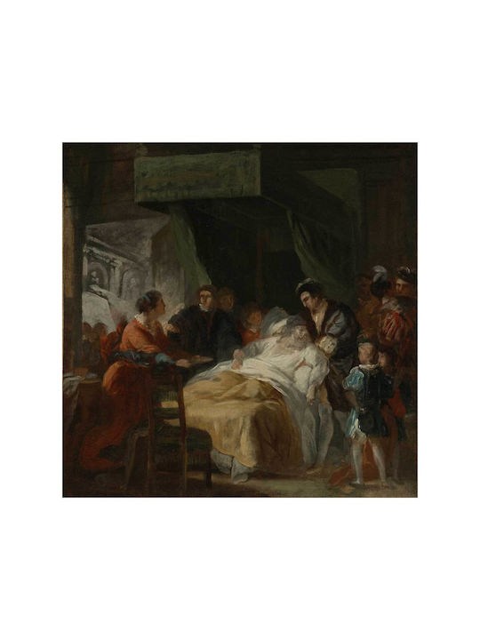 Death Leonardo Painting on Canvas 80x80cm