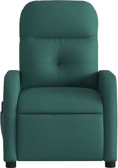 Fotoliu Relax Masaj cu Puf Verde 66x89x96cm