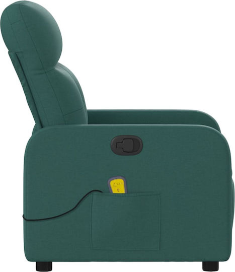 Fotoliu Relax Masaj cu Puf Verde 66x89x96cm