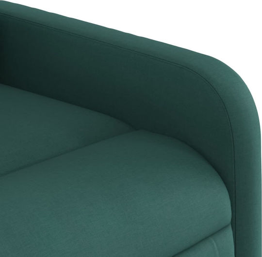 Fotoliu Relax Masaj cu Puf Verde 66x89x96cm
