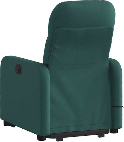 Πολυθρόνα Relax Massage με Υποπόδιο Πράσινη 66x89x96cm