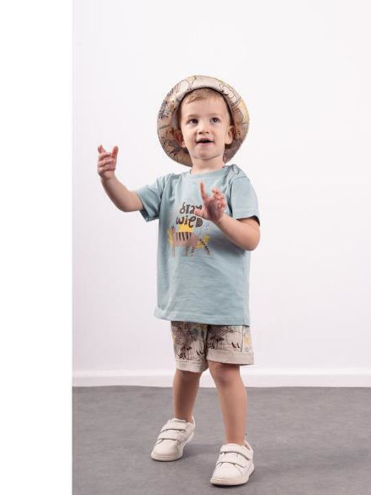 Kinder-Set mit Shorts Sommer 2Stück Beige
