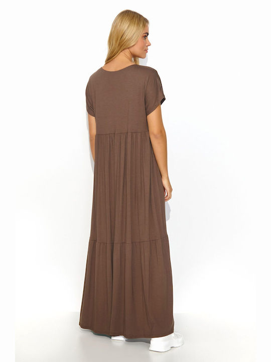 Makadamia Maxi Dress Brown