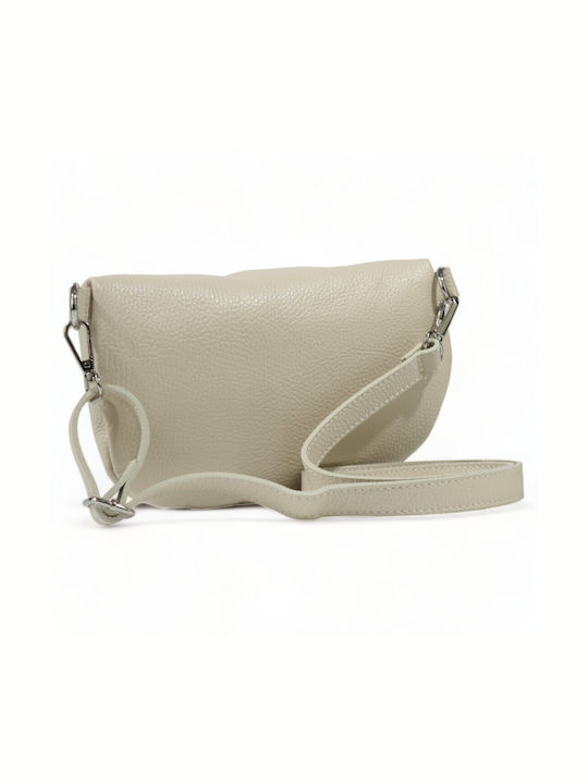 Leather Women's Bag Shoulder Beige