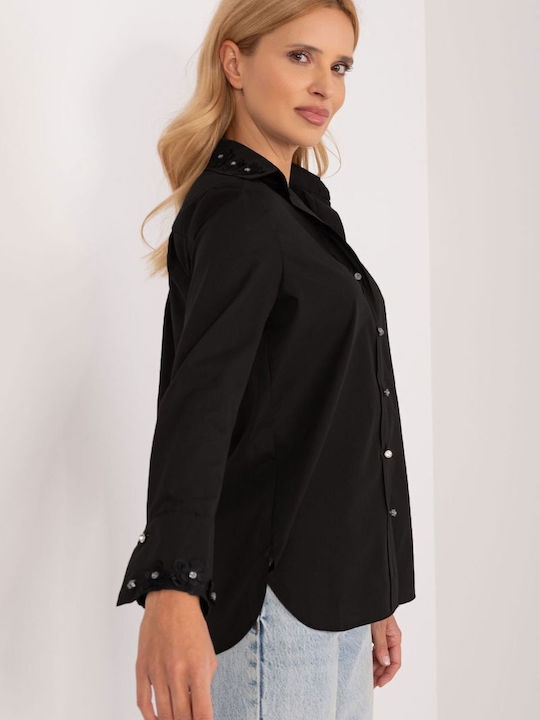 Lakerta Women's Long Sleeve Shirt Black